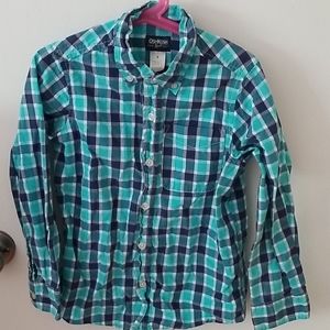 OshKosh cotton blue plaid shirt